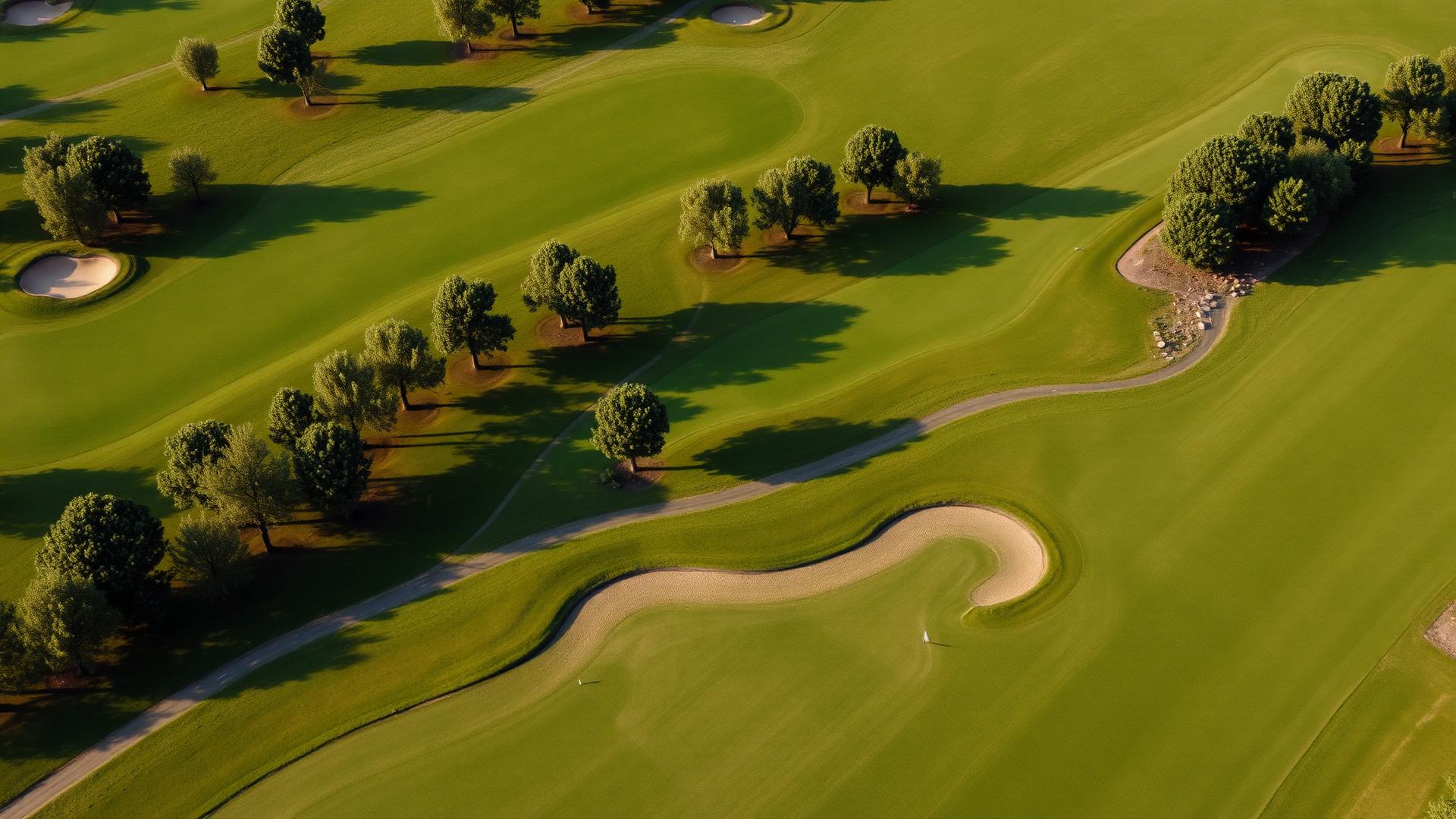 Golf course aerial